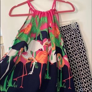 2 PIECE CROWN & IVY TOP & PALAZZO STYLE PANTS TO MATCH 🦩🦩☀️🏝🏖PERFECT VACAY👚